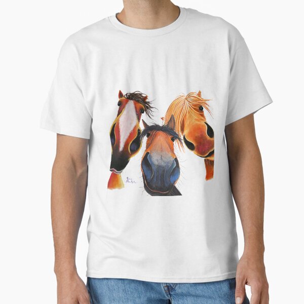 Item preview, HaPPY HoRSe PRiNT ' WHo LeFT THe GaTe OPeN 2 ? ' BY SHiRLeY MacARTHuR designed and sold by Shirley MacArthur Limited.