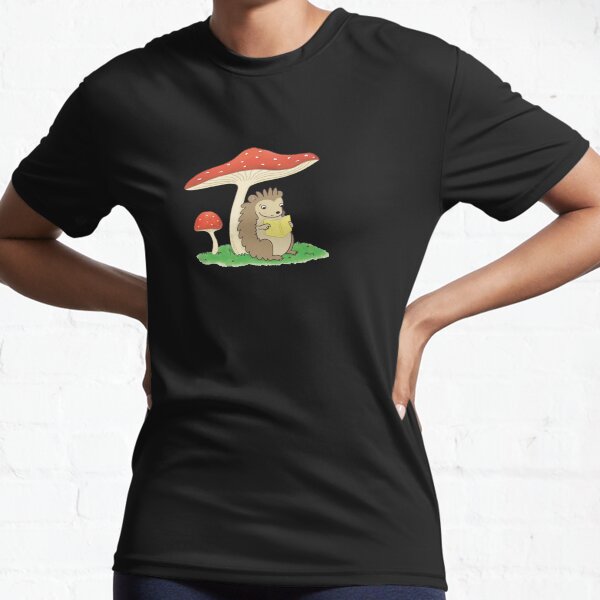 Hedgehog Reading Active T-Shirt