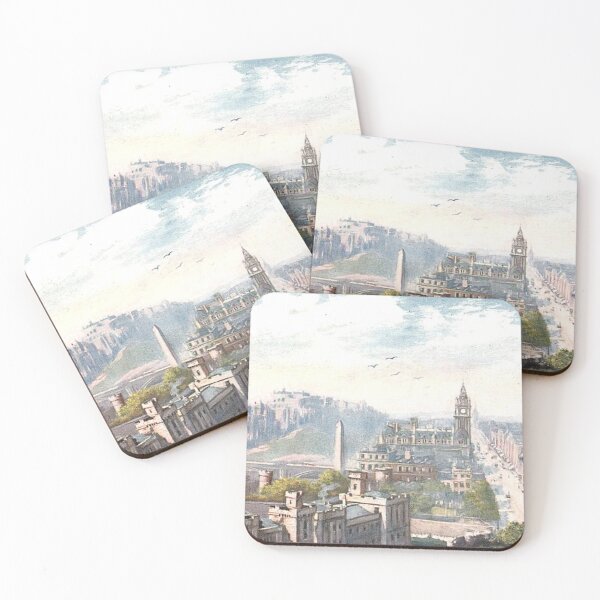 Item preview, Vintage Illustration of the view from Nelson Monument, Edinburgh  designed and sold by yourscotland.