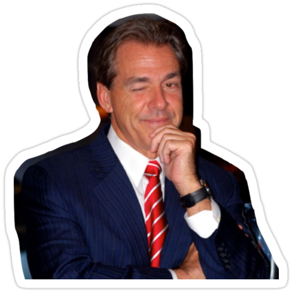 Nick Saban Stickers By Mariamakkk Redbubble 3836