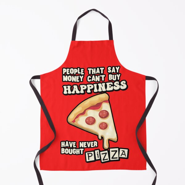 Item preview, Money can't buy happiness - Funny Pizza Quotes designed and sold by AlexSin.