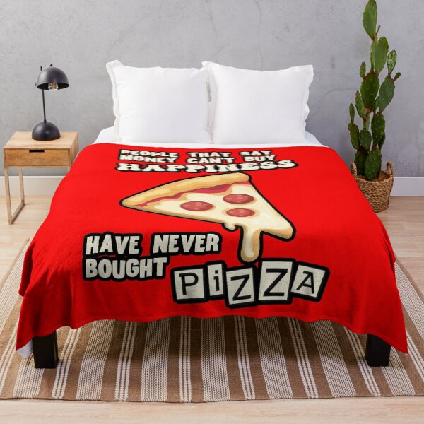 Item preview, Money can't buy happiness - Funny Pizza Quotes designed and sold by AlexSin.