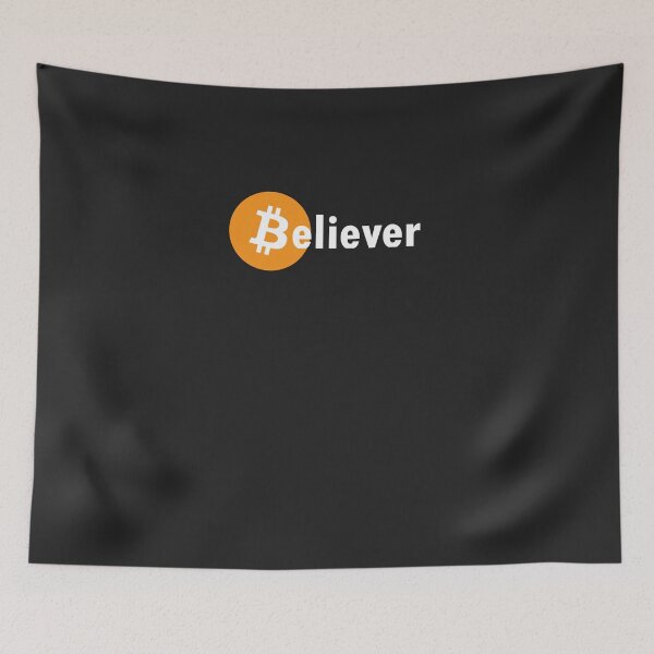 Item preview, Bitcoin Believer fun crypto design designed and sold by pomie01.