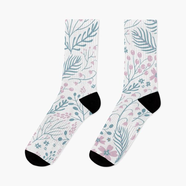 Item preview, Seamless Floral and Leaves Pattern Wall Art Prints designed and sold by Erika Bartha.