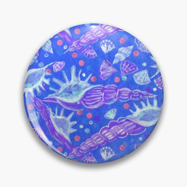 Item preview, Seashells Sea Shells Underwater Pattern Paper Collage Royal Blue designed and sold by Julia Khoroshikh.