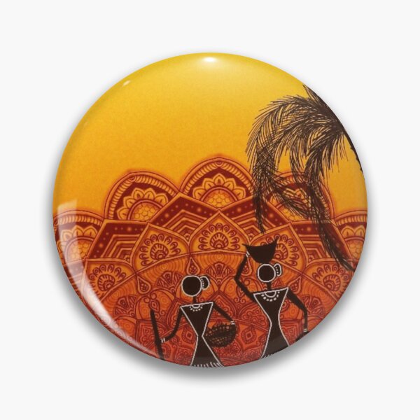 Item preview, Sunset Tribal Mandala design palm tree Art designed and sold by banothsonu.