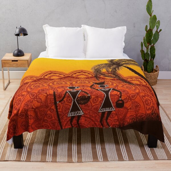 Item preview, Sunset Tribal Mandala design palm tree Art designed and sold by banothsonu.