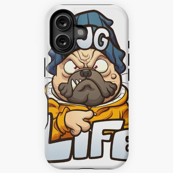Vista previa del artículo con la obra «Vida Pug», diseñado y vendido por Red_Stickers.