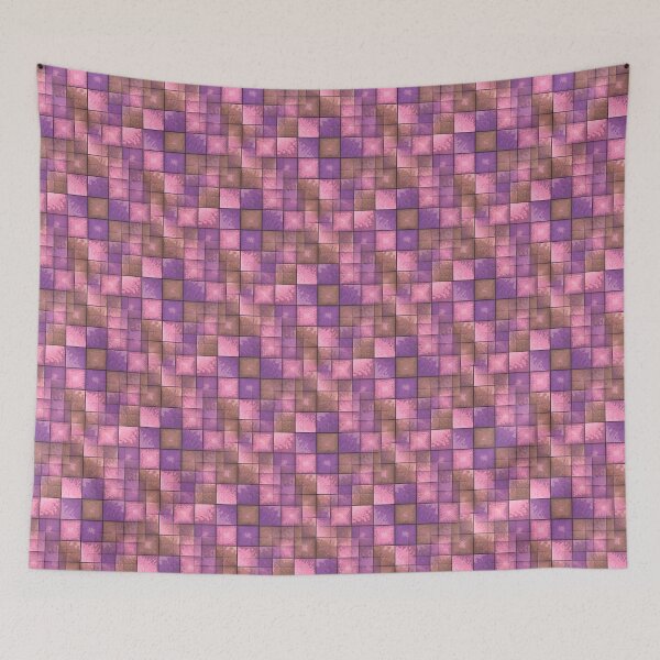 Item preview, Rustic Country Pink Purple Brown Colors | Vintage Retro Geometric Pattern designed and sold by kmcs.