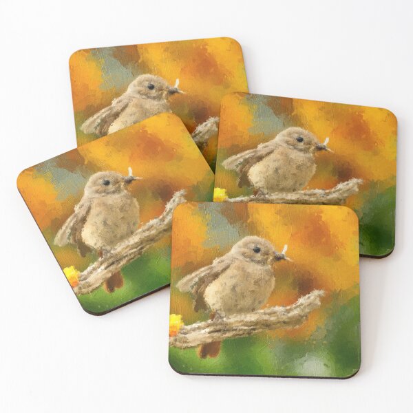 Item preview, Redstart bird on wood designed and sold by PicturePaint.