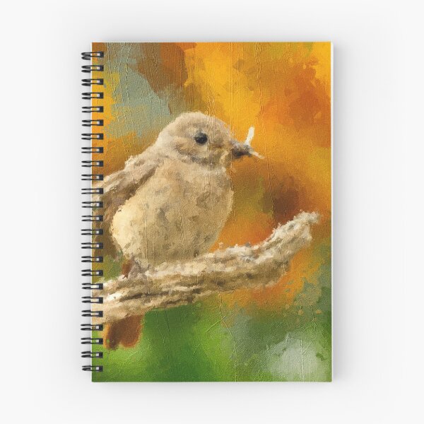 Item preview, Redstart bird on wood designed and sold by PicturePaint.