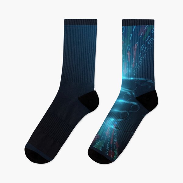 Item preview, Cybersecurity and Information Network Protection - Hand Holding Grabbing the Data designed and sold by WearWolfDesigns.