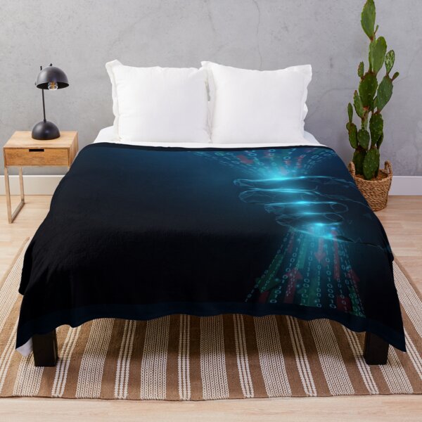Item preview, Cybersecurity and Information Network Protection - Hand Holding Grabbing the Data designed and sold by WearWolfDesigns.