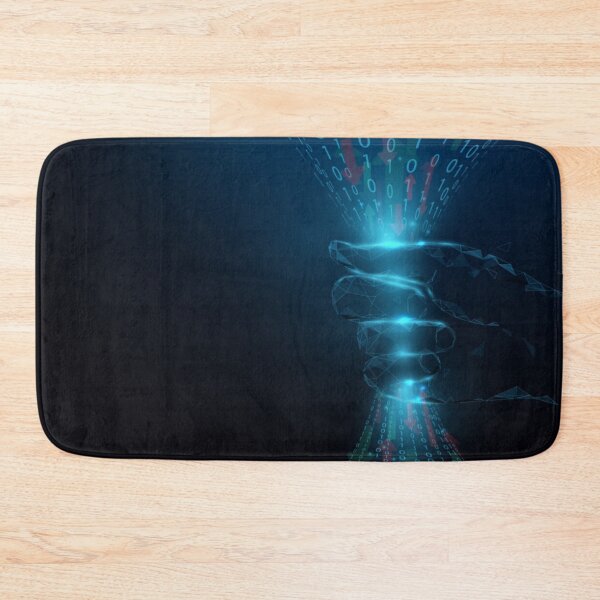 Item preview, Cybersecurity and Information Network Protection - Hand Holding Grabbing the Data designed and sold by WearWolfDesigns.