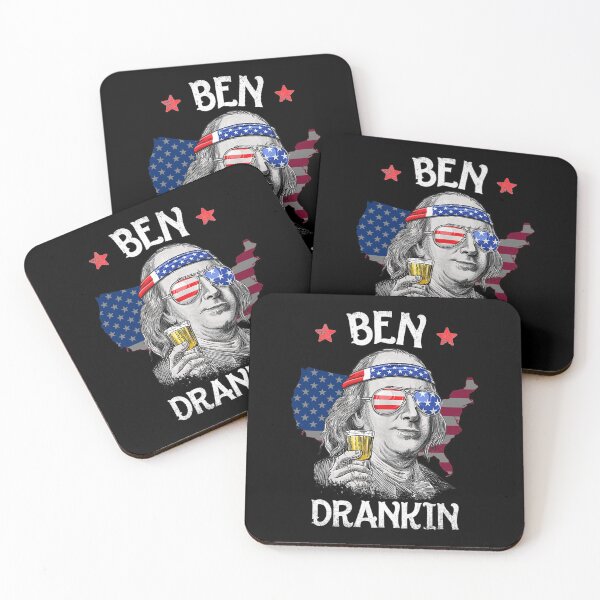 Item preview, Ben Drankin 4th of July Benjamin Franklin Man Woman Flag designed and sold by YemeniPride.