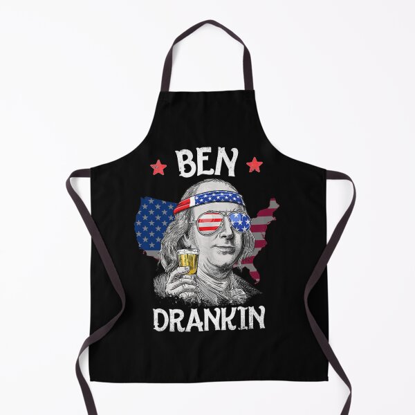 Artikelvorschau, Ben Drinkin 4. Juli Benjamin Franklin Mann Frau Flagge entworfen und verkauft von YemeniPride.