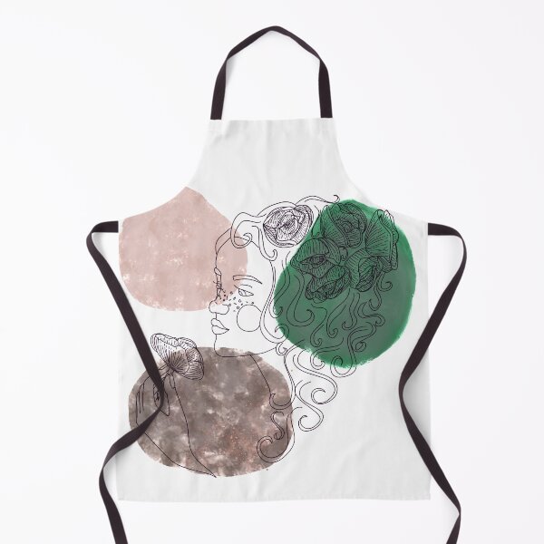 Item preview, girl with the poppy's, abstract design designed and sold by liny-art.