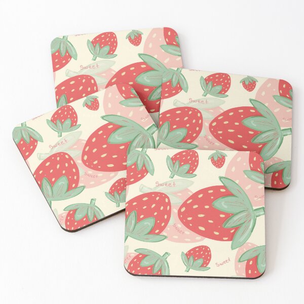 Item preview, Strawberry Milkshake Illustration designed and sold by KookiePalette.