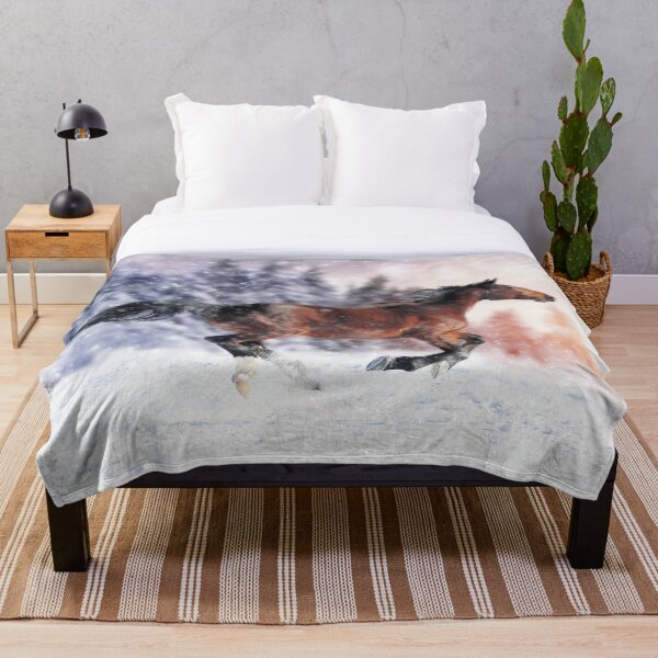 Item preview, Horse Running in Snow designed and sold by Laurasdesign83.