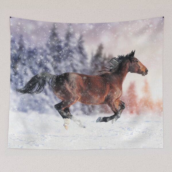 Item preview, Horse Running in Snow designed and sold by Laurasdesign83.