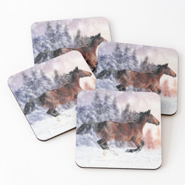 Item preview, Horse Running in Snow designed and sold by Laurasdesign83.