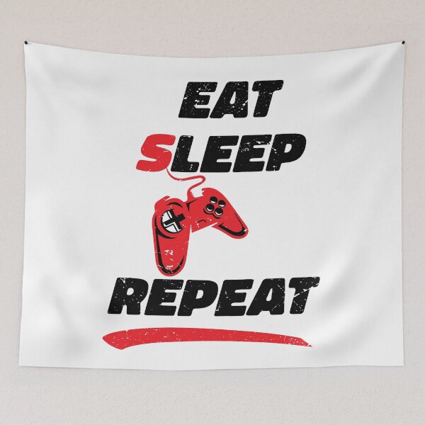 Item preview, eat sleep game repeat classic t-shirt  designed and sold by Artezia.