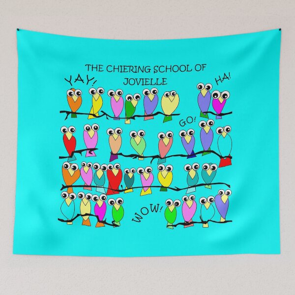Item preview, Chiering School of Jovielle Single Cyan 5748 designed and sold by Art in My Loft.