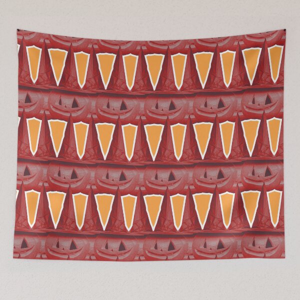 Item preview, Red Halloween Pumpkins Pattern designed and sold by syfufi.