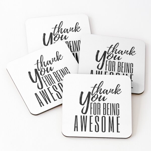 Item preview, A Great Gift for Your Boss or Co-worker  "Thank you for being awesome." designed and sold by QuoteActually.