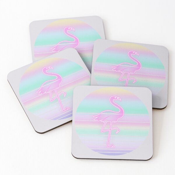 Item preview, Retro 80s Tropical Sun Vaporwave Summer Pink Flamingo designed and sold by IZiets.