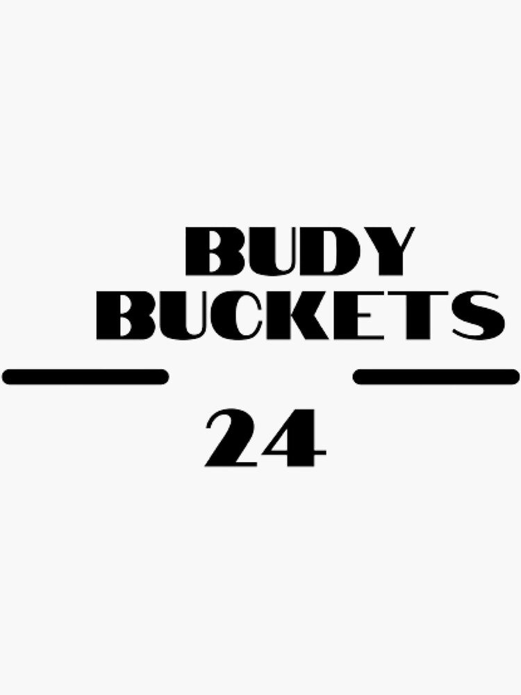 "Buddy Buckets" Sticker by UsaHappyArt Redbubble
