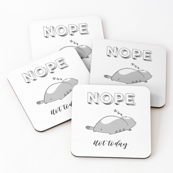 Item preview, Nope Not Today Lazy Sleeping Cat designed and sold by Marie  Labradore.
