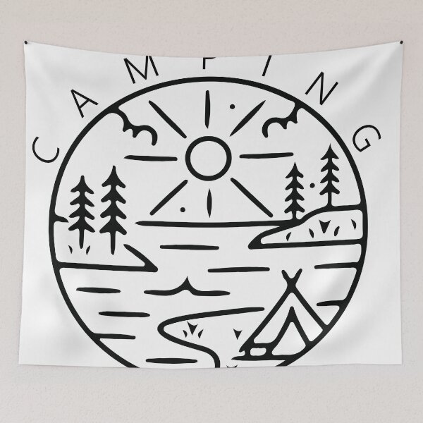 Item preview, camping nature design designed and sold by GENUINEPRODUCT.