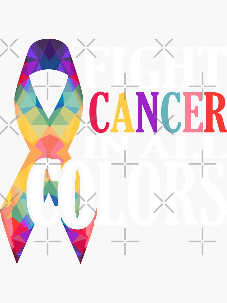 Cancer Awareness Fight Cancer Ribbon' Sticker