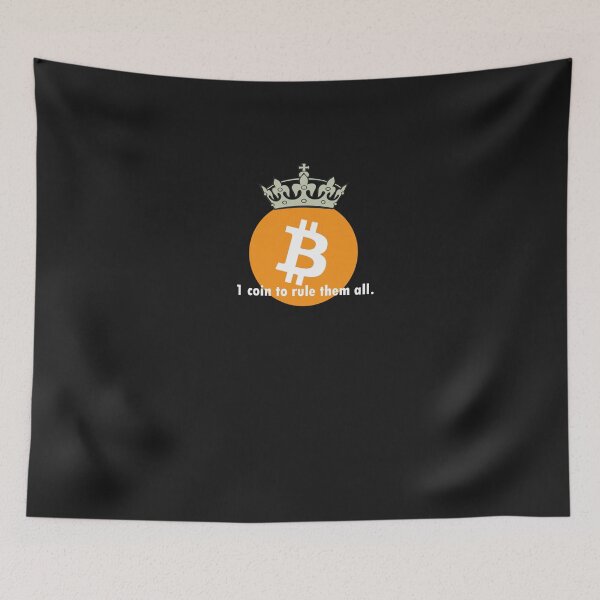 Item preview,  Bitcoin King, fun 1 coin to rule them all design designed and sold by pomie01.