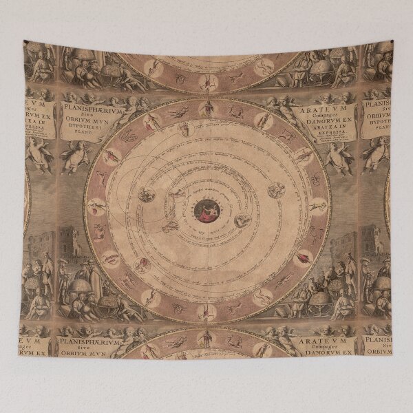 Item preview, 18th Century Astrology Zodiac Chart - Vintage Astronomy designed and sold by OddPop.