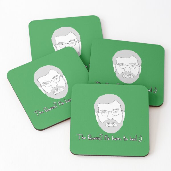 Item preview, Gerry Adams "The Queen? No Harm To Her!" Design designed and sold by RevolutionInPaint.
