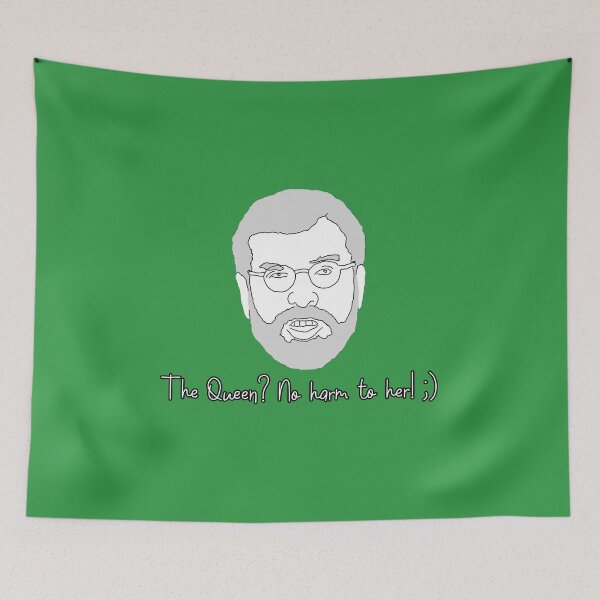 Item preview, Gerry Adams "The Queen? No Harm To Her!" Design designed and sold by RevolutionInPaint.