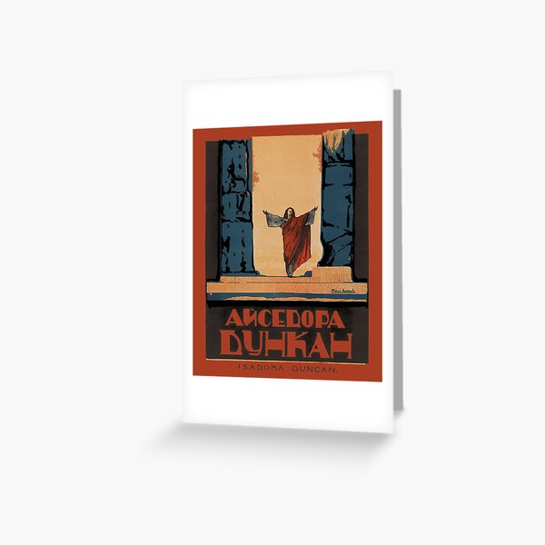 Isadora Duncan Dance Moonchild Sacred Art Choreography Contemporary Greeting Card