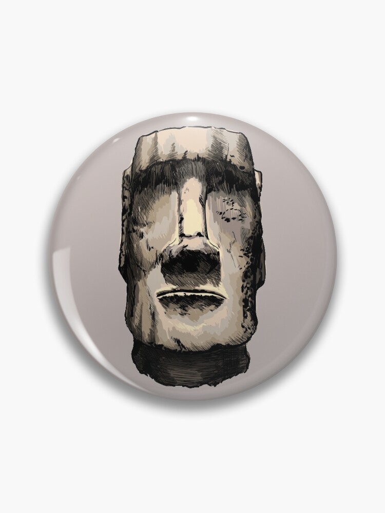 Moai emoji Sticker for Sale by SeyMeme