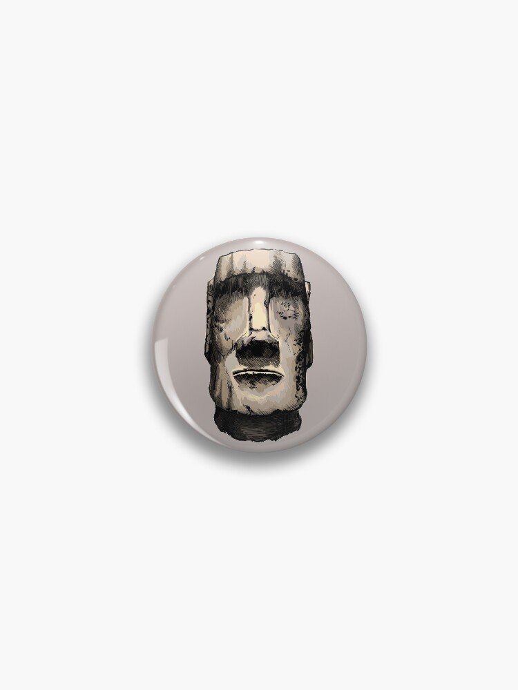 Moai Easter Island Head Statue Emoji Meme Sticker for Sale by