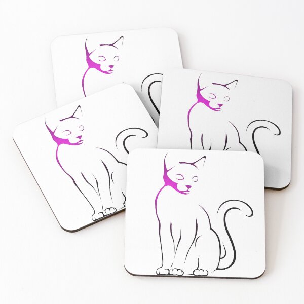 Aperçu de l'œuvre Chat rose créée et vendue par lamouchenoire.