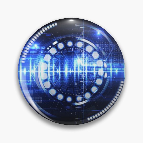 Artikelvorschau, Abstrakte technologische Cybersicherheitsidentifikation entworfen und verkauft von WearWolfDesigns.