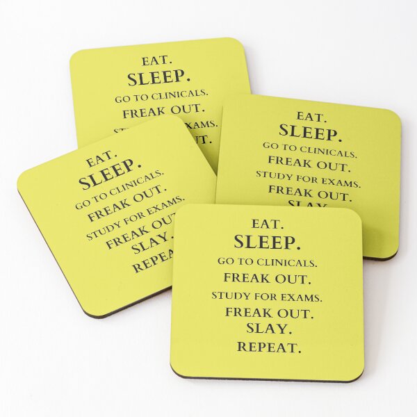 Item preview, EAT SLEEP GO TO CLINICALS FREAK OUT FREAK OUT STUDY FOR EXAMS FREAK OUT SLAY REPEAT designed and sold by Yasdey Rojas.