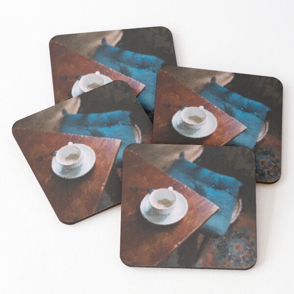 Item preview, oil painted coffee on a poor classic table designed and sold by PicturePaint.