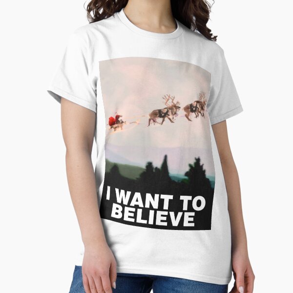 Item preview, I Want to Believe, X-Files spoof designed and sold by PopDeathCult.