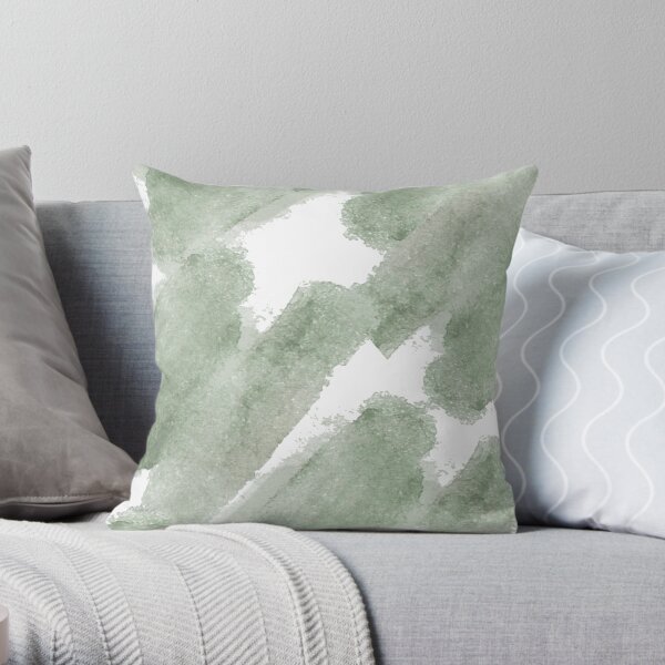 green floor pillows Throw Pillow