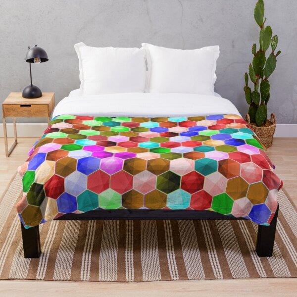 Item preview, Colorful Hexagon Pattern designed and sold by Laurasdesign83.