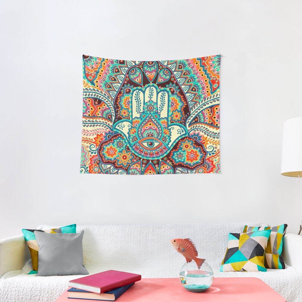 Hamsa Hand Tapestry