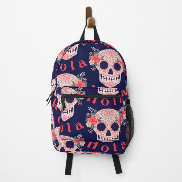 Item preview, Pink Sugar Skull, hola, day of the dead design designed and sold by Constant Readers.